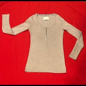 Aeropostale Grey Long Sleeve Shirt- M